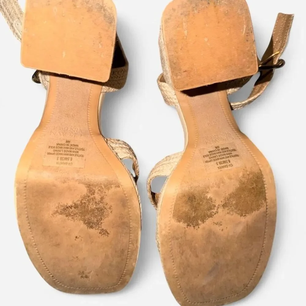 Crown-vintage Women's Tan and Cream Espadrilles